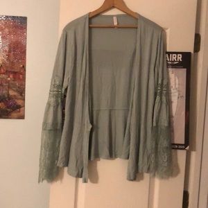 Mint green cardigan